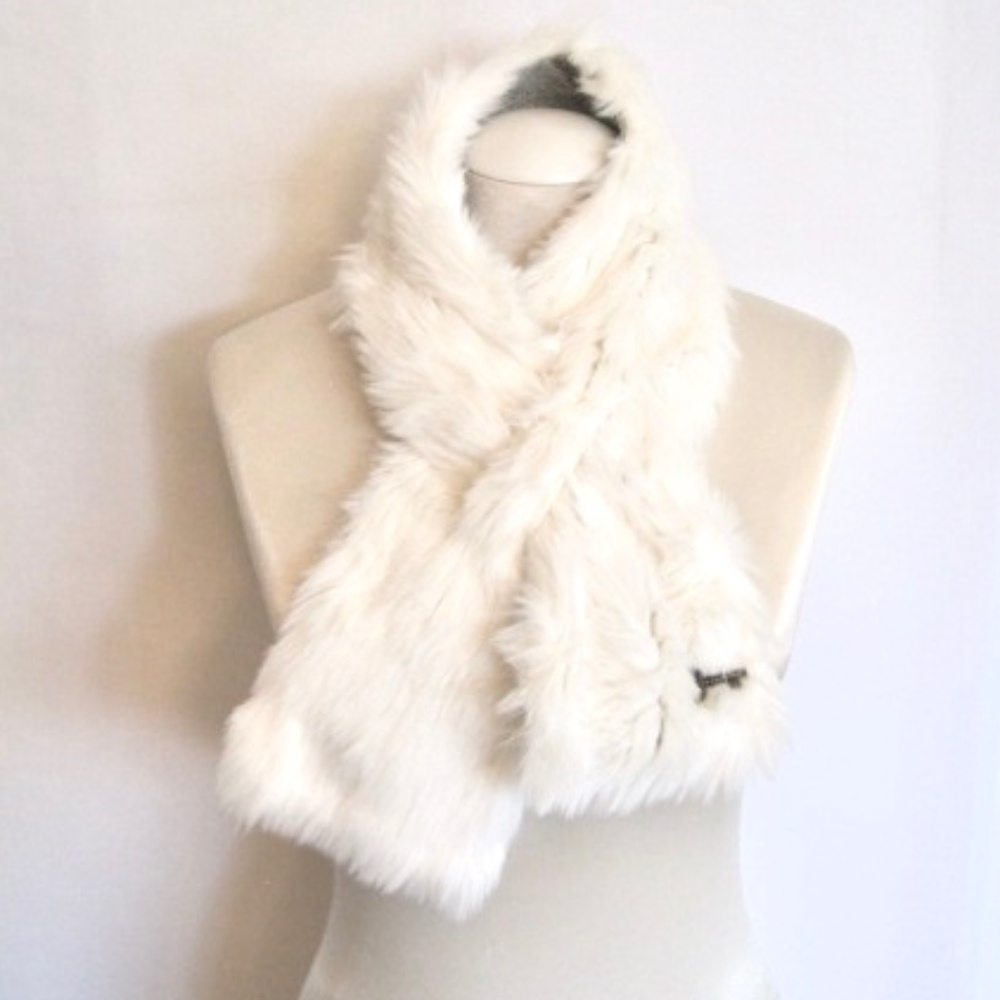Fossil Faux Fur Pull-Through Scarf